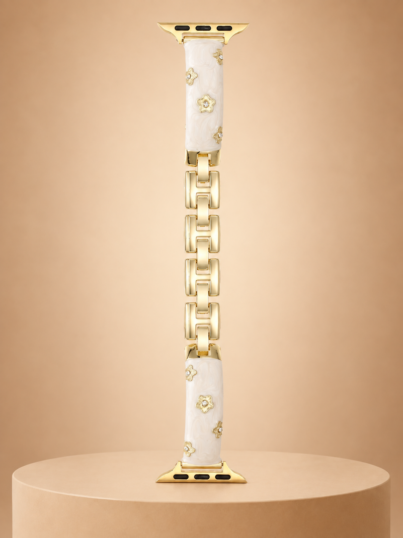 Fleur Gold Link Band