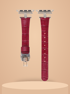 Celeste Crystal Croc Leather Band