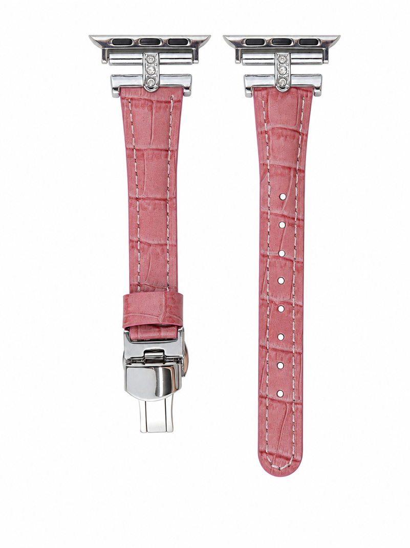 Celeste Crystal Croc Leather Band