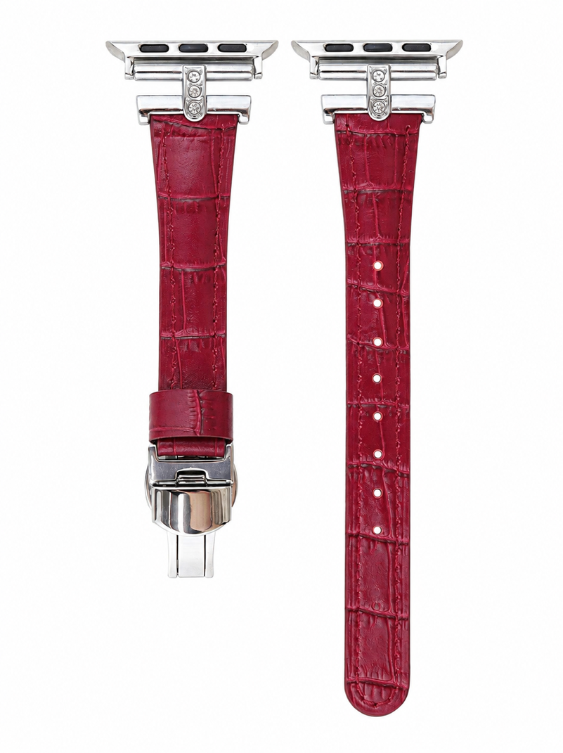 Celeste Crystal Croc Leather Band