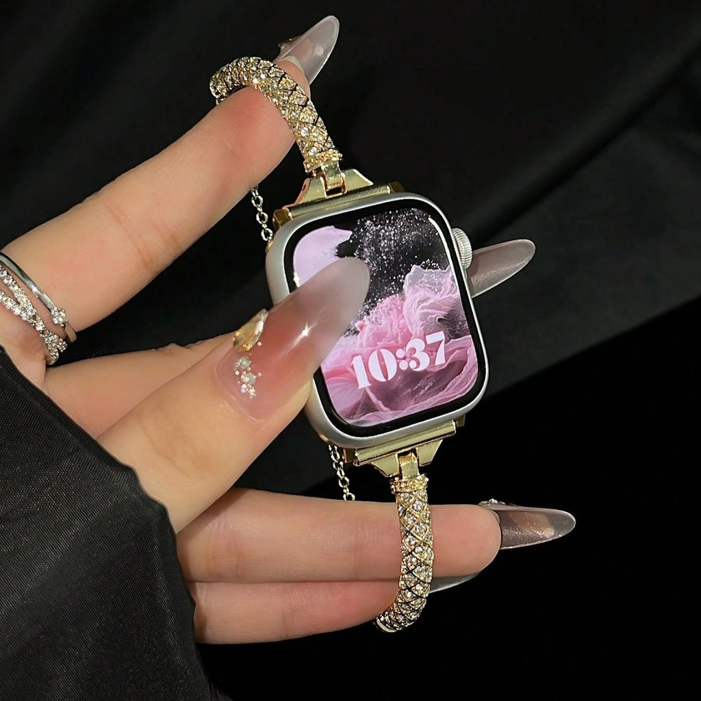 Elara Crystal Slider Band