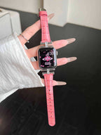 Celeste Crystal Croc Leather Band