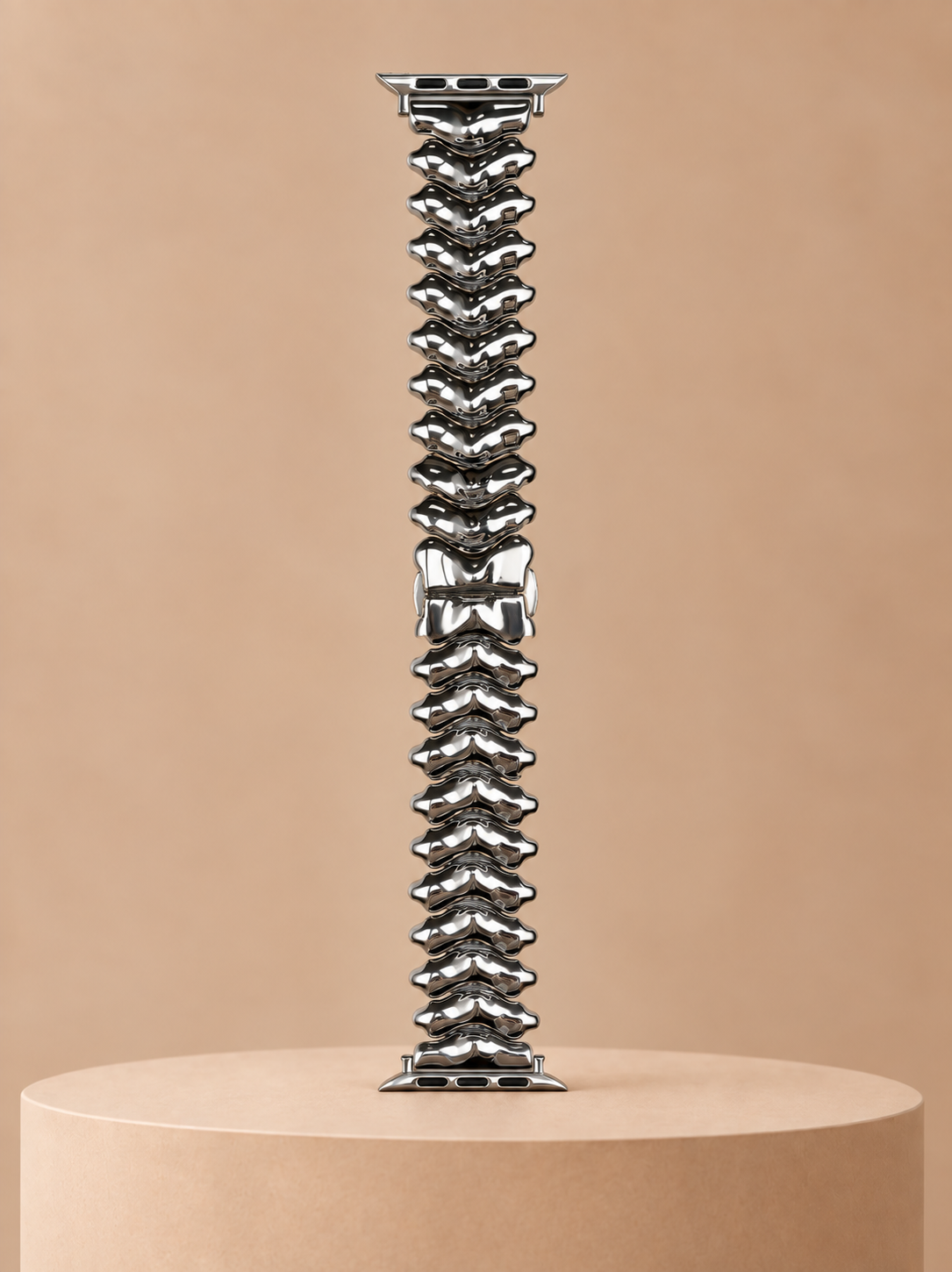 Vertebra Silver Link Band